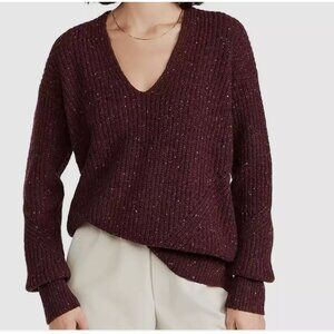 NWT Rag & Bone Women's Donegal Recycled Wool V Neck Sweater Small